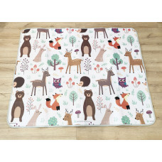 Детский развивающий двухсторонний термоковрик NICEkids 150х180см + сумка (Польша)